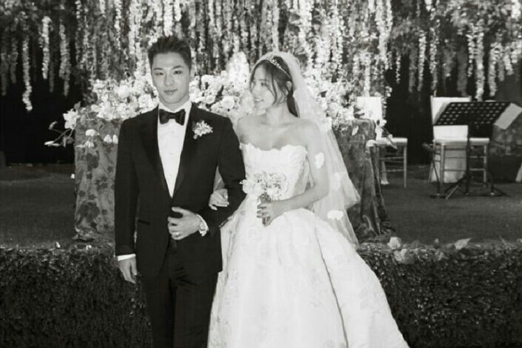 Foto pernikahan Taeyang BIGBANG dengan Min Hyo Rin