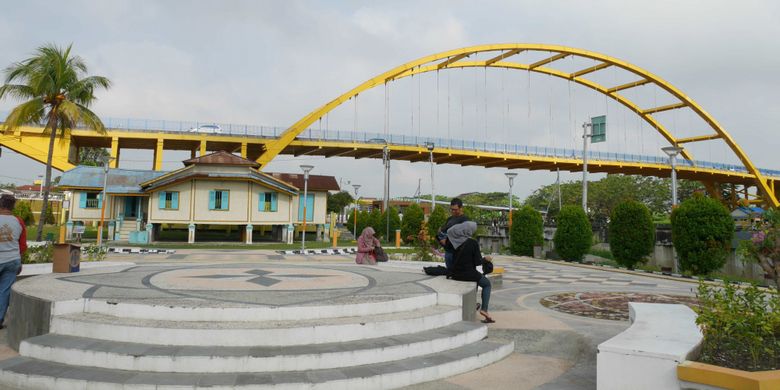 Rumah Singgah Sultan Siak di Kampung Bandar, Kecamatan Senapelan, Kota Pekanbaru, Riau, Jumat (9/3/2018). 