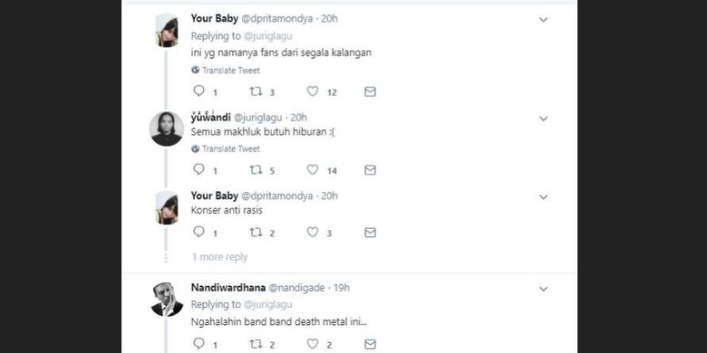 Beragam komentar netizen menanggapi unggahan Twitter @juriglagu yang menunjukkan video pesta dan dangdut di area pemakaman.