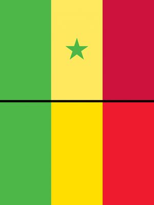 Bendera Senegal dan Bendera Mali