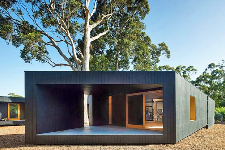 Rumah Asimetris Karri Loop di Australia 