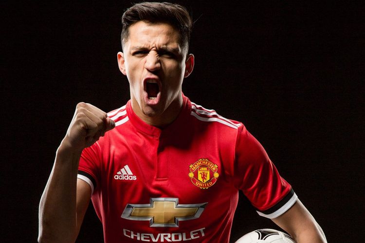 Alexis Sanchez resmi diperkenalkan sebagai pemain baru Manchester United pada Senin (22/1/2018).