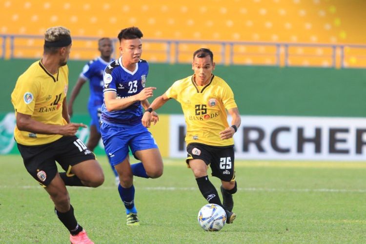 Laga matchday kelima Piala AFC 2019 Grup G antara Becamex Binh Duong vs Persija Jakarta di Stadion Go Dau, Vietnam, Rabu (1/5/2019).
