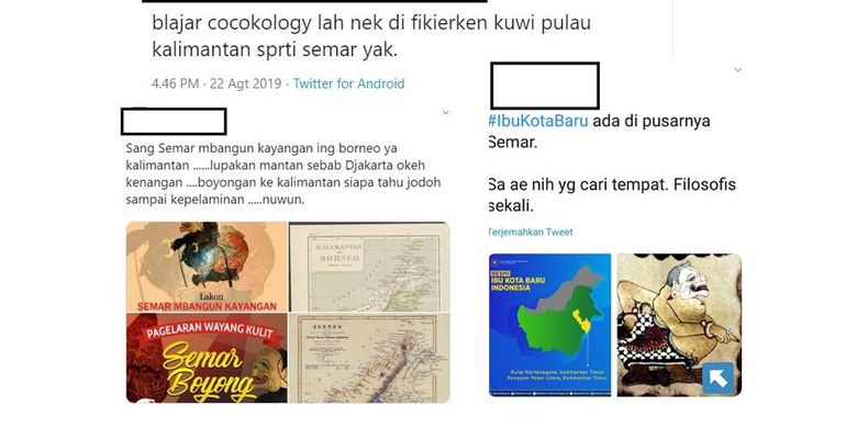 Viral Di Media Sosial Soal Semar Bentuk Pulau Kalimantan