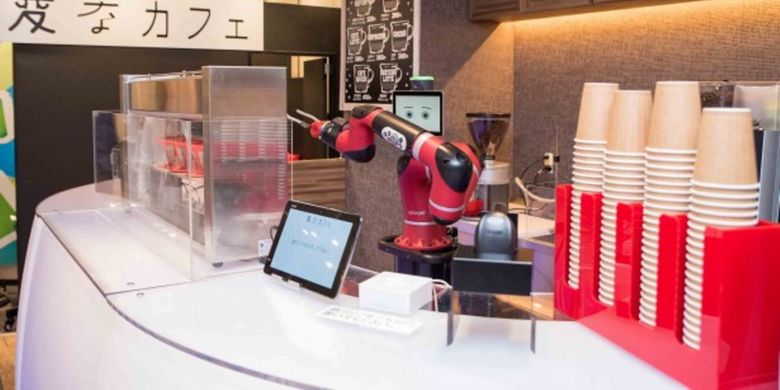 cafe unik di jepang Unik Barista Robot Siap Layani Anda di Henna Cafe di 