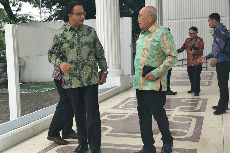 Gubernur DKI Jakarta Anies Baswedan temui Wakil Presiden Jusuf Kalla, Jumat (25/1/2019).