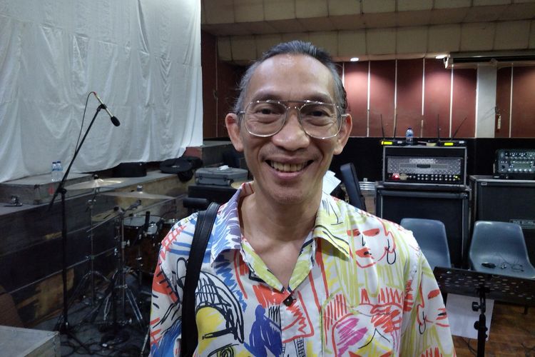 Musisi Anto Hoed ditemui di studio musik di kawasan Fatmawati, Jakarta Selatan, Rabu (2/10/2019).