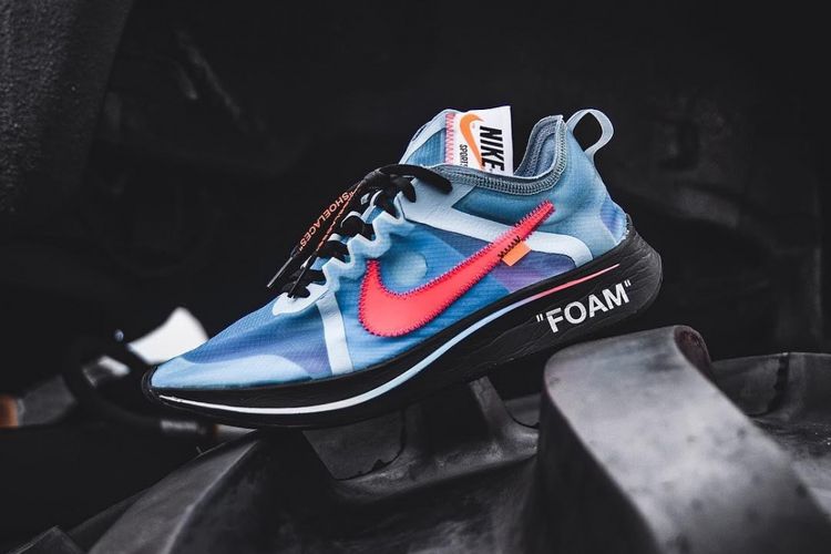Off-White x Nike Zoom Fly SP Blue