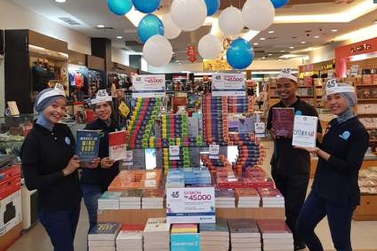 Penerbit Gramedia Pustaka Utama (GPU) merayakan ulang tahun ke-45 pada hari ini, 25 Maret 2019.