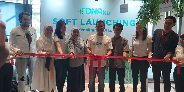 Peluncuran layanan DNAku di Jakarta, Kamis (15/8/2019).