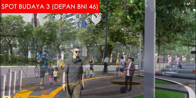 Rencana pembangunan spot budaya di koridor Sudirman-Thamrin.