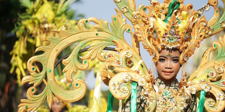 Sebanyak 120 talent mengikuti Banyuwangi Ethno Carnival 2018, di Banyuwangi, Jawa Timur, Minggu (29/7/2018).