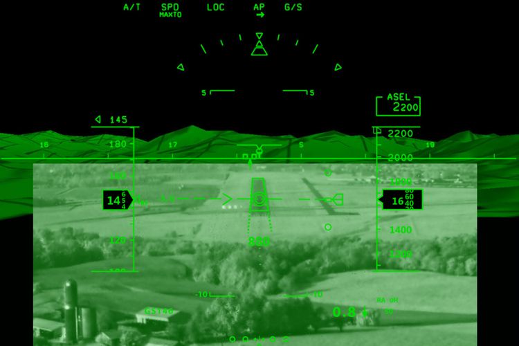 Clearvision juga bisa membantu penglihatan pilot saat terbang/mendarat malam.