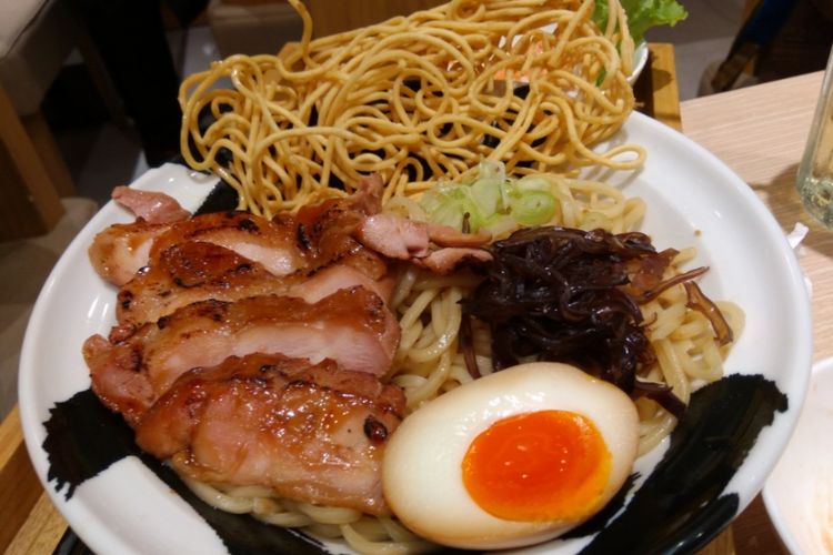 Maze soba. Mie Jepang tanpa kuah.