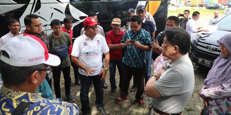 Wali Kota Makassar, Mohammad Ramdhan ?Danny? Pomanto mendampingin KPK cek aset Pemkot Makassar yang bermasalah, Rabu (1/5/2019).