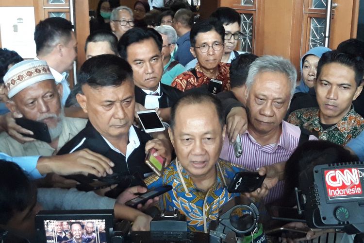Mantan Kepala BPPN, Syafruddin Arsyad Temenggung di Pengadilan Tipikor Jakarta, Senin (24/9/2018).