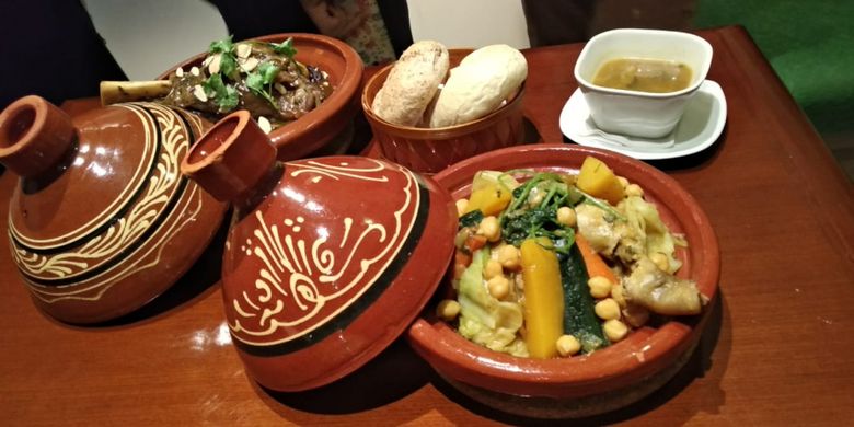 Masakan Maroko di restoran Marrakech Cuisine Jakarta.