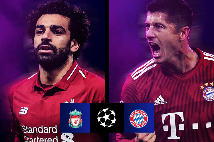 Liverpool vs Bayern Muenchen pada babak 16 besar Liga Champions akan menjadi adu tajam Mohamed Salah dan Robert Lewandowski. 