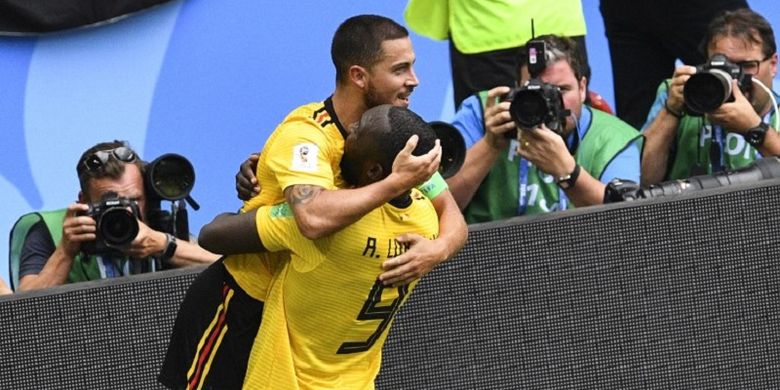 Menangkan Belgia, Hazard-Lukaku Bikin Tunisia Tersisih