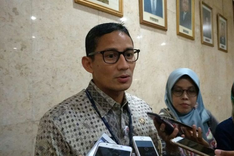 Wakil Gubernur DKI Jakarta Sandiaga Uno di Balai Kota DKI Jakarta, Jalan Medan Merdeka Selatan, Kamis (25/1/018).