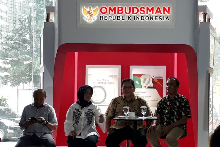 Ombudsman menggelar acara ngopi bareng Ombudsman, di kantor Ombudsman, Kuningan, Jakarta, Rabu (21/2/2018).