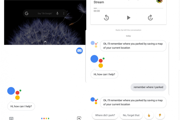 Google Assistant bisa mengingatkan parkir di mana.