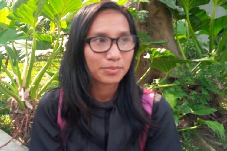 Ni Made Aryanti Putri (22) atlet disabilitas cabor lari raih dua medali perak Asian Para Games 2018, saat ditemui di Solo, Jawa Tengah, Sabtu (20/10/2018).