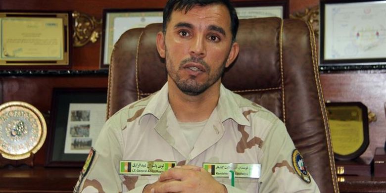 Jenderal Abdul Raziq, salah satu pejabat militer terkuat Afghanistan, tewas dalam serangan Taliban.