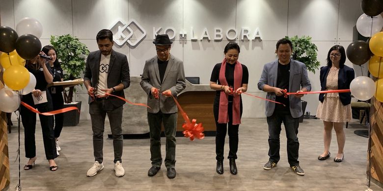 Peresmian Kolabora Coworking Space di Jakarta (6/9/2019).