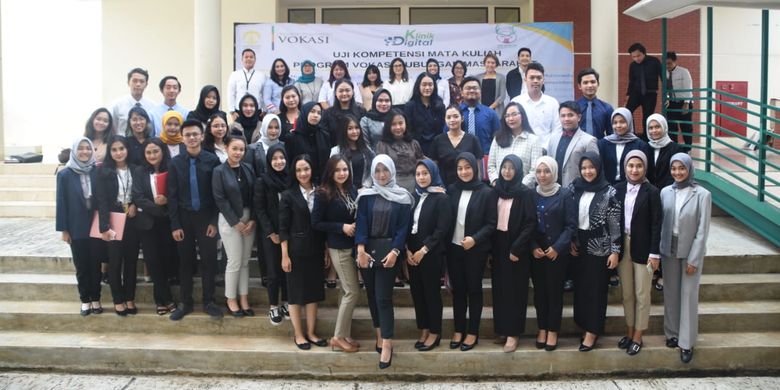 Program Studi Vokasi Humas UI menyelenggarakan Uji Talenta Kerja berbasis Kompetensi Mata Kuliah (di Gedung C, Vokasi UI Depok (20/5/2019).