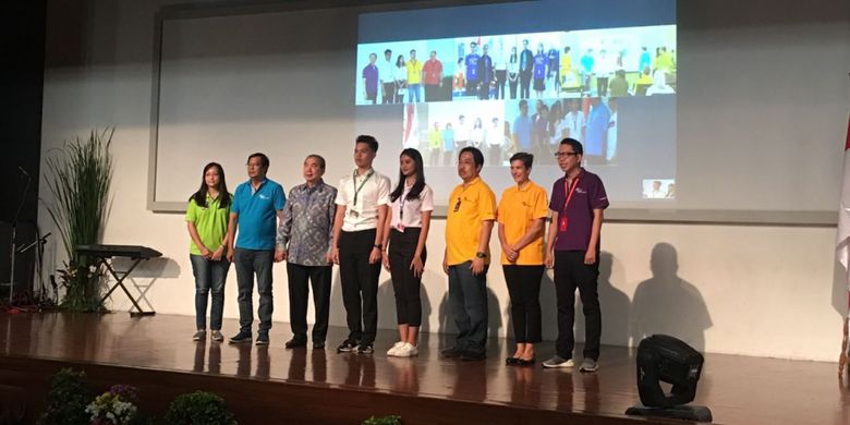 Welcoming Binusian 2022 serentak diadakan Binus University di wilayah Jakarta, Alam Sutera, Bekasi, Bandung dan Malang (23/8/2018). 