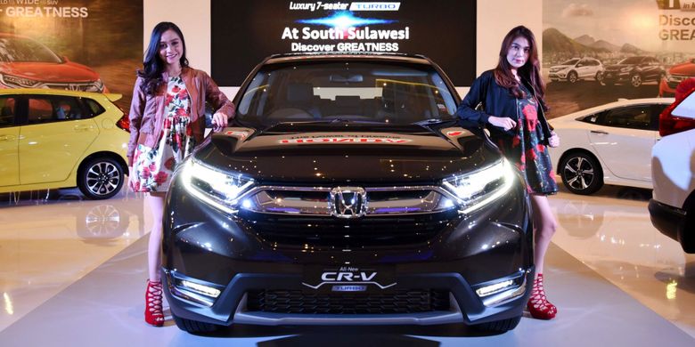 All New Honda CR-V di pamerkan di GIIAS Makassar Auto Show 2017.