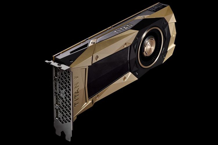 Titan V, GPU berarsitektur Volta yang diklaim paling bertenaga.