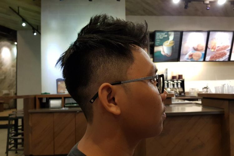 Gaya rambut quiff, messy hair