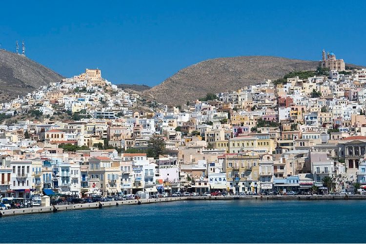 Pulau Syros, Yunani.