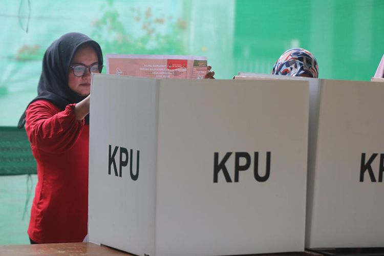 Satu TPS di Kota Banda Aceh, melakukan Pemungutan Suara Ulang (PSU), Kamis (25/4/2019).