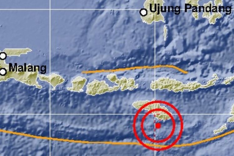 Gempa bumi kembali mengguncang Sumba Timur, Nusa Tenggara Timur, Selasa (2/10/2018), dengan magnitudo 5,9.