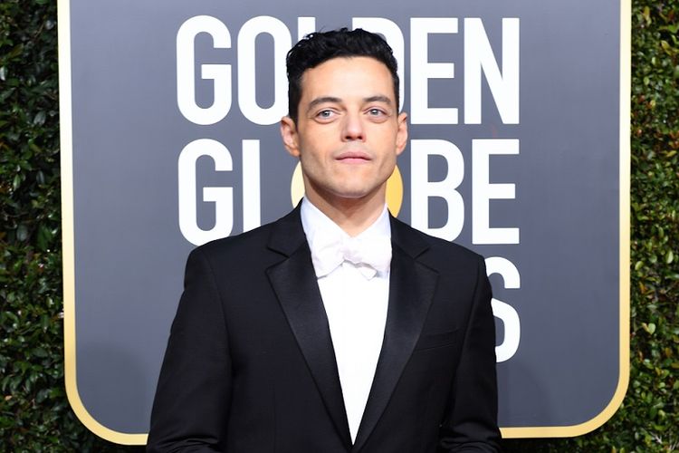 Aktor Rami Malek menghadiri 76th Golden Globe Awards yang digelar di The Beverly Hilton Hotel, Beverly Hills, California, Minggu (6/1/2019). 
