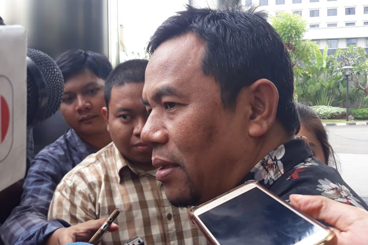 Mantan Wakil Bupati Malang, Ahmad Subhan di Gedung KPK Jakarta, Jumat (13/7/2018).