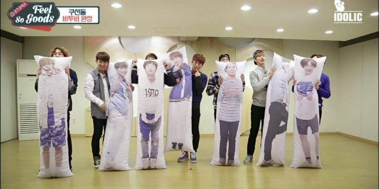 Bantal manusia buatan BTOB.