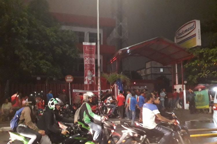 Kantor Telkom di Jalan Enim Raya, Tanjung Priok, yang mengalami kebakaran pada Eabu