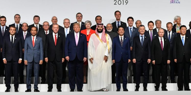 Presiden Jokowi di KTT G20, di Osaka, Jumat (28/6/2019).