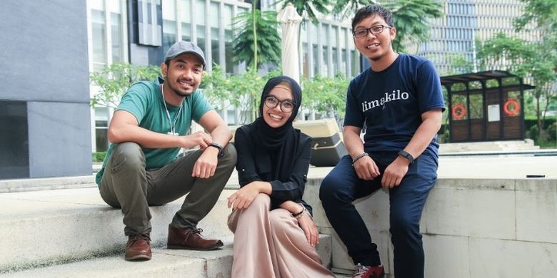 Walesa Danto, Lisa Wulandari, dan Arief Setiawan Founder Limakilo