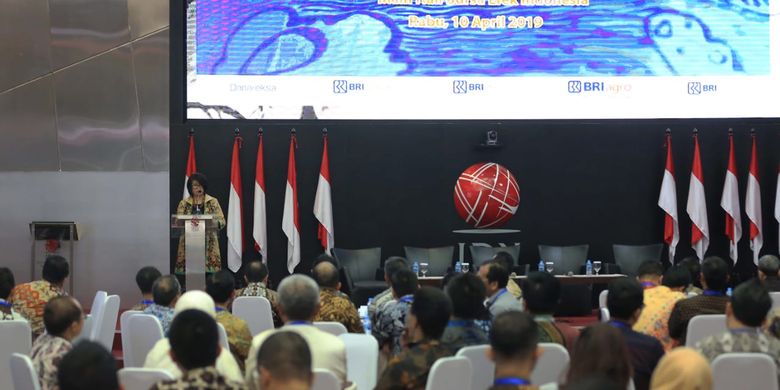 PT Bank Rakyat Indonesia (BRI) beserta anak perusahaan yang tergabung dalam BRI Group bekerja sama dengan Bursa Efek Indonesia (BEI) menggelar workshop Go Public Bersama BRI Group: Akselerasi Pertumbuhan Berkelanjutan Perusahaan Melalui IPO Saham di Main Hall Gedung BEI, Jakarta, Rabu (10/4/2019).