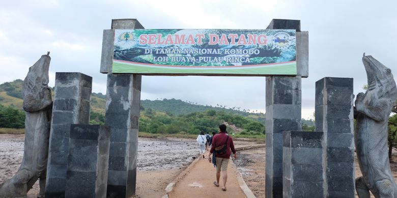 Taman Nasional Komodo di Pulau Rinca, Kabupaten Manggarai Barat, Nusa Tenggara Timur.