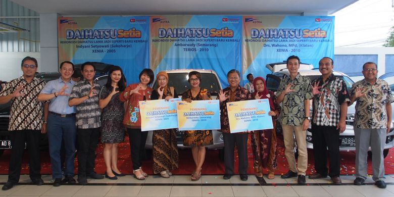 Tiga pemenang Daihatsu Setia 2018.