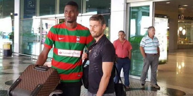 Calon striker Persebaya, Amido Balde, asal Guinea-Bissau yang membela klub Libya, Al-Nasr Benghazi.
