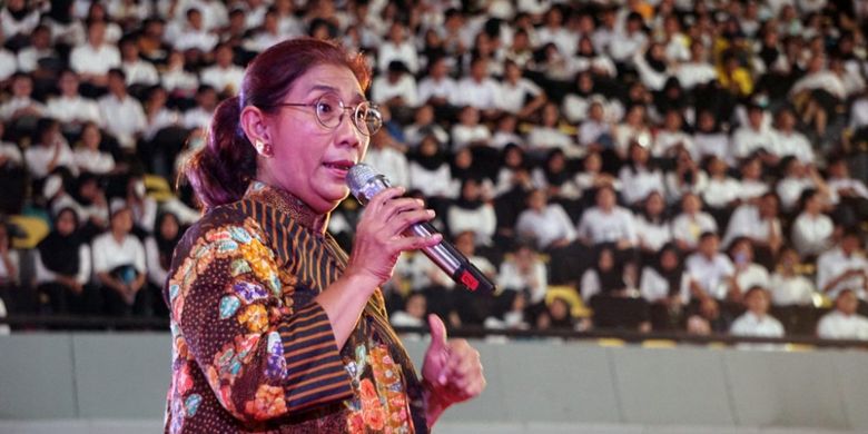 OKK UI 2018 menyelenggarakan seminar bertema ?Mengoptimalkan Potensi Indonesia.? dan mengundang Menteri Kelautan dan Perikanan Susi Pudjiastuti (13/5/2018). 