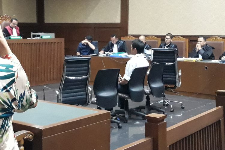 Michael Sindoro di Pengadilan Tipikor Jakarta, Kamis (10/1/2019).