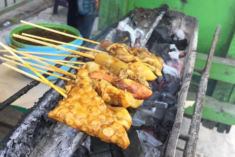 sate kere saat melalui proses pembakaran